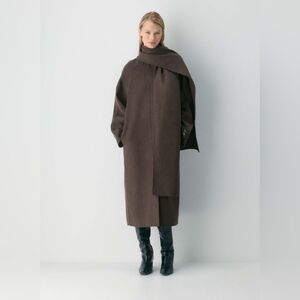 Aritzia Embrace Women's Double-faced Wool Scarf Coat XXS